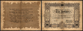 Franz Joseph I. 1848 - 1916
Kaisertum Österreich 1804 - 1918. 10 Forint/Gulden, 1848. Pénzügyminiszterium-Finanzministerium am 1. September. Serie DZ ...
