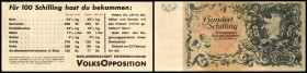 Lot
2. Republik seit 1945. 4 Stück, 100 Schilling 1953 diverse Propagandascheine, 2x PR-282. I - III
