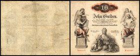 10 Gulden 1.1.1858, Serie nN, Richter-129, K&K-92. III-