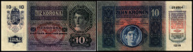 10 Kronen 2.1.1915, Richter-166, K&K-126a. I