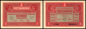 2 Kronen 1917, Serie A, Richter-168b, K&K-128b. I