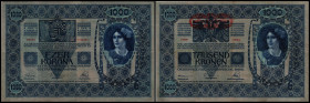 1000 Kronen 1902, (DÖ mittig) Richter-183a, K&K-140a. III