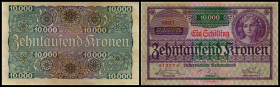 1 Schilling / 10.000 Kronen 2.1.1924, Richter-222, K&K-175. I