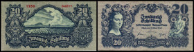 Österreichische Nationalbank (ab 1945). 20 Schilling 29.5.1945, WZ Waben, Richter-267/b, K&K-222c. II