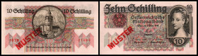 Lot 2 Stück 10, 20 Schilling(I) 2.2.1946, MUSTER, Richter-275/6a, K&K-230/1s. II/I