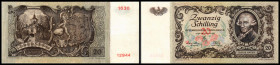 20 Schilling 2.1.1950, berichtigte Druckplatte …SCHE, Richter-282b, K&K-237b. II