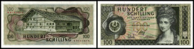 Lot 2 Stück, 100 Schilling 1969, (1.)+2.Auflage, Richter-296/97, K&K-251/52a. I