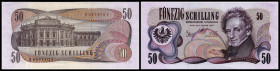 Lot 2 Stück, 50 Schilling 1970, (1.)+2.Auflage, Richter-298/99, K&K-253/54a. I
