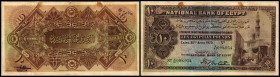 Ägypten. 10 Pfund 30.4.1920, Sign.Rowlatt, 2 durchgehende Flecken, P-14. III-