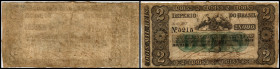 Brasilien. 2 Mil Reis (1852/67) Ser.28a, P-A229. III/IV