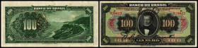 100 Mil Reis L.1923, Est.1A, Ser.11A, P-120a, Rs Schürfstelle. III