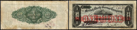 Brit. Nord Borneo. 1 $ 1.7.1910, Ser.A, P-3, Rand repariert, Druck unversehrt, selten. IV