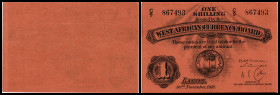 Britisch Westafrika. 1 Sh. 30.11.1918, Ser.C/9, P-1a. I