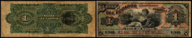 Bc. del Ecuador
Ecuador, Specialized Issues. 1 Peso hs. 1890, P-S151a. III/IV