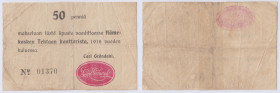 Hämekosken-Carl Gröndahl
Notgeld nach Keller. 50 P. 1918, zu Ke-72 (neu). IV