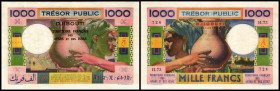 1000 Francs o.D. (1974) Serie H.73, P-32. III+