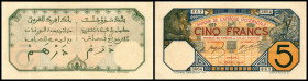 Franz. West – Afrika. 5 Francs 21.10.1926, Dakar, letztes Datum, Serie 0, P-5Bc. I