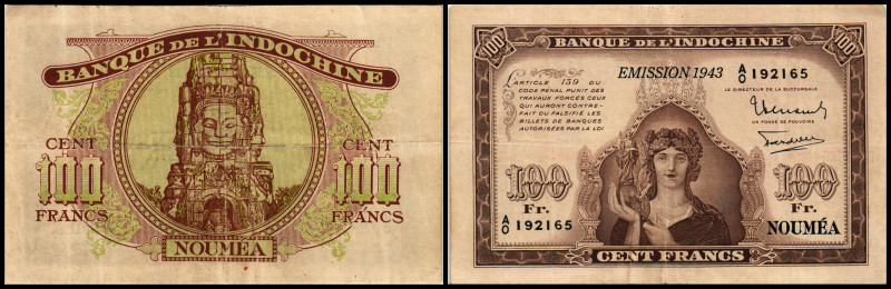 100 Francs Emission 1943, Serie A0, P-46a. III-