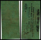 Rozsnyó – Anton Feymann. Lot 3 Stück, 5,25 (WZ 5mm) 50 kr(II) 5.10.1860. II/III-