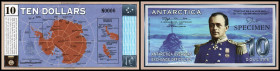 10 Ant.$ 1.1.2001 – 31.12.2010, R.F.Scott, kleines Format, Specimen. I
