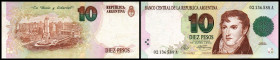 10 Pesos o.D.(1992) Vice-Pres., Ser.A, P-342a. II+