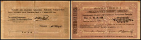 5000 Rubel 1919/Rs.15.1.1920, P. sämisch, P-28c, l. fleckig. III