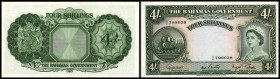 4 Shillings o.D.(1953/re. Sign. George W.K.Roberts) P-13d. I/I-