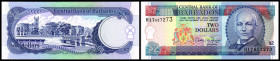 Lot 2 Stück: 2 Dollars o.D.(1995/Sign. Springer) li. KN aufsteig. Ziffern ab P-46. I