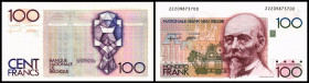 100 Francs o.D.(1982/94) Sign. 5 und 15, bds., P-142(g). I