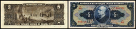 Republica dos Estados Unidos / Valor Recebido. 5 Cruz. o.D.(1943) eh.Uschr., P-134. III+