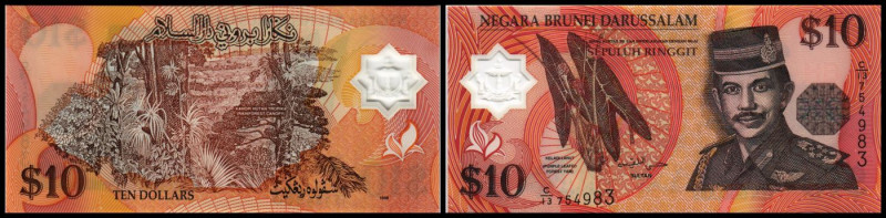 10 Ringgit/$ 1998, Polymer, P-24b. I