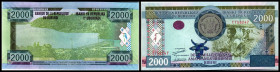 Lot 3 Stück: 2000 Francs 1.12.2008, kl.Format, P-47a. I