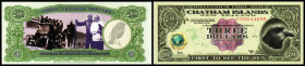 Privatausgabe. 3 Dollars Serie 1999 Millenium 2000, Plastik, 2. Ausgabe, P---, nur auf den Inseln mit Billigung des Neuseel. Schatzamtes gültig. I