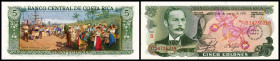 Banco Nacional. 5 Colones 20.3.1975, Aufdruck „1950/75 25 Anniversario Banco Central“, P-247. I