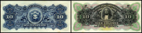 10 Colones 19.. Blankette mit KN, P-S123r. I-