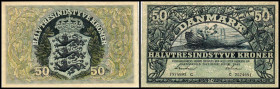 Danmarks Nationalbank. 50 Kronen 1942, P-32d. II+