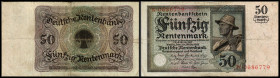 Rentenbank. 50 RtMk 20.3.1925, P-171, Ro-162/207. III/IV