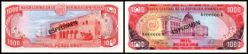1000 Pesos 1978 ESPECIMEN bds., P-124s1. I