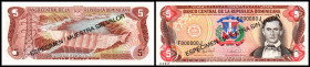 Lot 5 Stück: 5,10,50,100,500 Pesos, ESPECIMEN/MUESTRA SIN VALOR, Nr.0382, P-147-151. I
