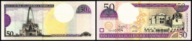 Lot 2 Stück: 50 Pesos 2000, Dfa. Oberthur, P-161a. I