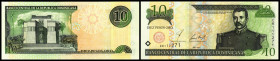 10 Pesos 2001, Dfa. De la Rue, Vs. oberer Balken breit (12,5 mm), P-165b. I