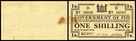 British Administration / Government. 1 Shilling 1.9.1943, Serie B, P-49b, kl. Fleck. II-