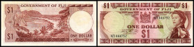 1 Dollar (1971-73, Sign.Weseley Barrett) P-65a, gekl. Randeinriss, sonst. I
