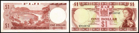 Central Monetary Authority. 1 Dollar o.D.(1974, Sign. Barnes/Tomkins) Dfa. TdlR, P-71b. I