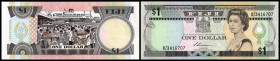 Reserve Bank. 1 Dollar o.D.(1993, Sign. J.Kuabuabola) Dfa. TdlR, P-89a. I