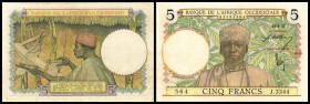 5 Francs 12.8.1937, P-21, l. fleckig. II+