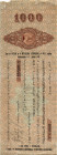 1000 Rubel 15.1.1919, P-4, geklebte Risse, Fehlstelle. IV