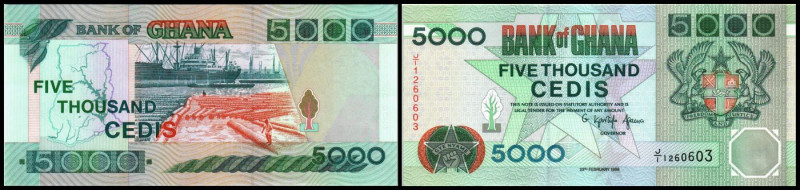 5000 Cedis 23.2.1996, Sign. Agama, P-31c. I