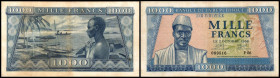 1000 Francs 2.10.1958, P-9. III-