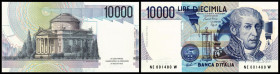 10.000 Lire Dec. 3.9.1984(1992) Sign. Ciampi-Speziali, Grap. 589, P-112b, Serie NE. I
